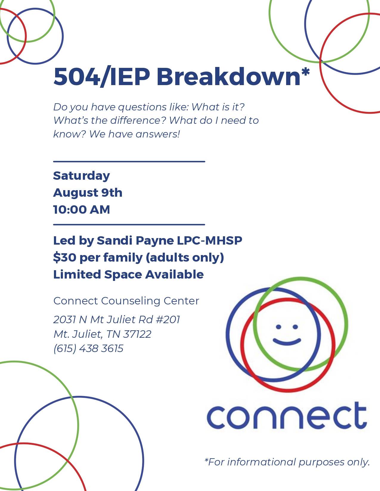 Empowering Families Navigating IEPs & 504 Plans Empowering Families: Navigating IEPs & 504 Plans