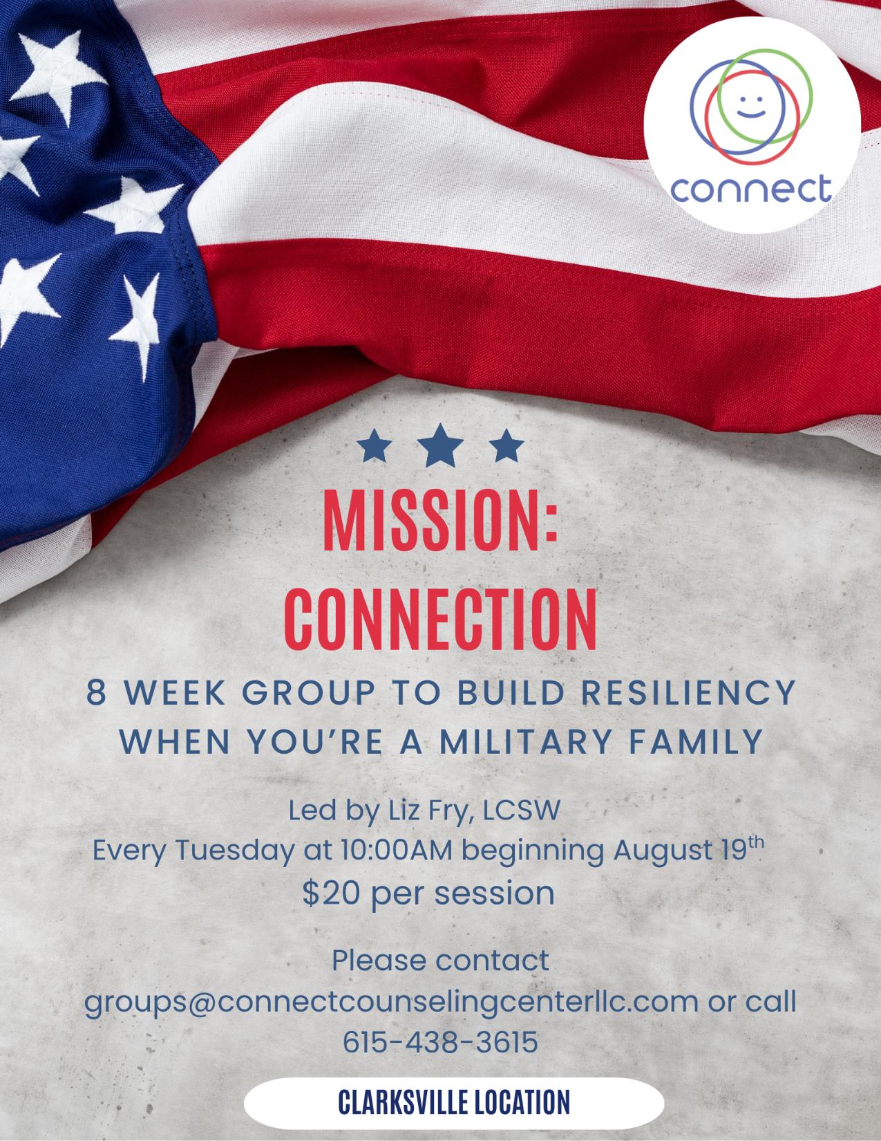 Mission Connect Therapy Group for Military Families Mission Connect: Therapy Group for Military Families